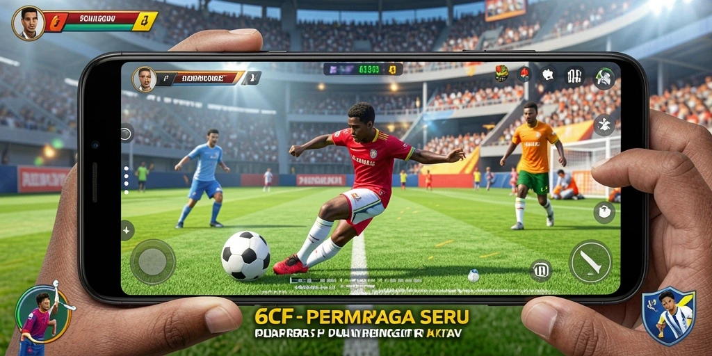 Tampilan menarik dari gameplay olahraga di 6CF.