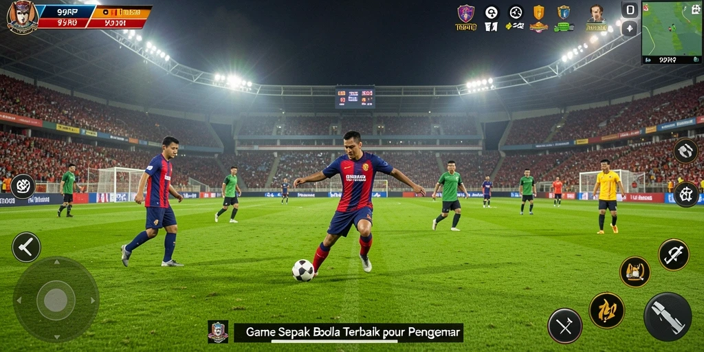 Gameplay 99RP yang seru dan menegangkan dengan aksi sepak bola.