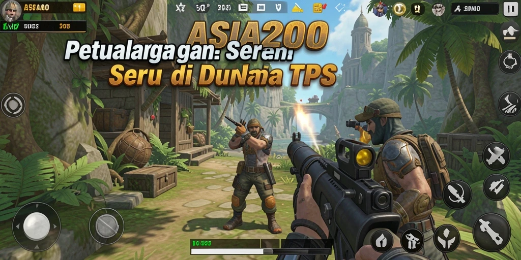 Tampilan gameplay mendebarkan dari ASIA200 yang mengajak pemain bertempur.