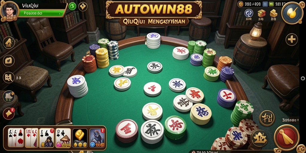 Tampilan menarik gameplay QiuQiu di AUTOWIN88.