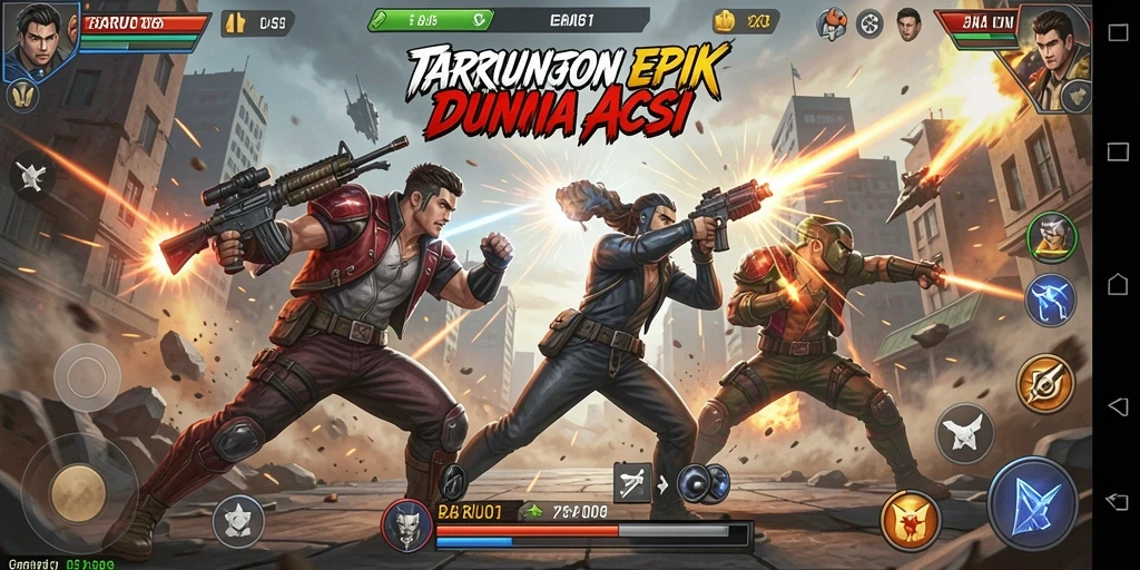 Tampilan dinamis pertarungan seru di BARU01.