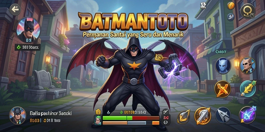 Tampilan gameplay menarik dengan aksi seru di BATMANTOTO.