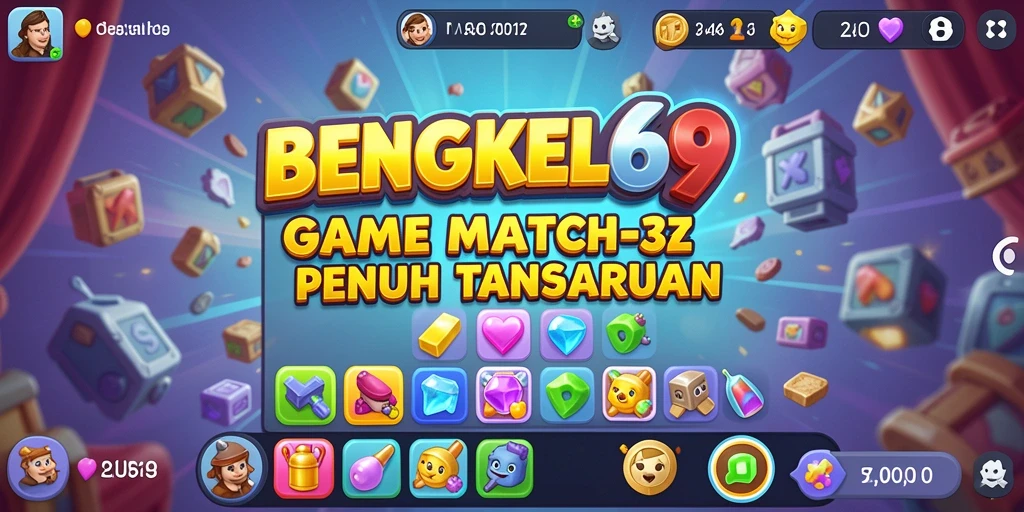 Tampilan gameplay BENGKEL69 yang menarik dan penuh warna.