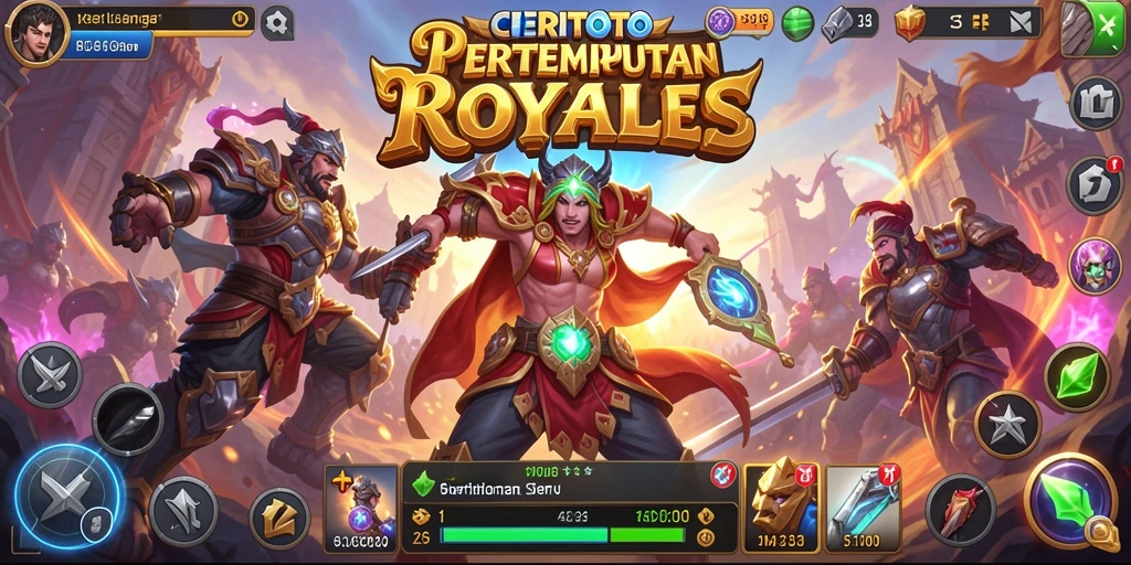 Tampilan gameplay seru dalam pertempuran Royale di CERITOTO.