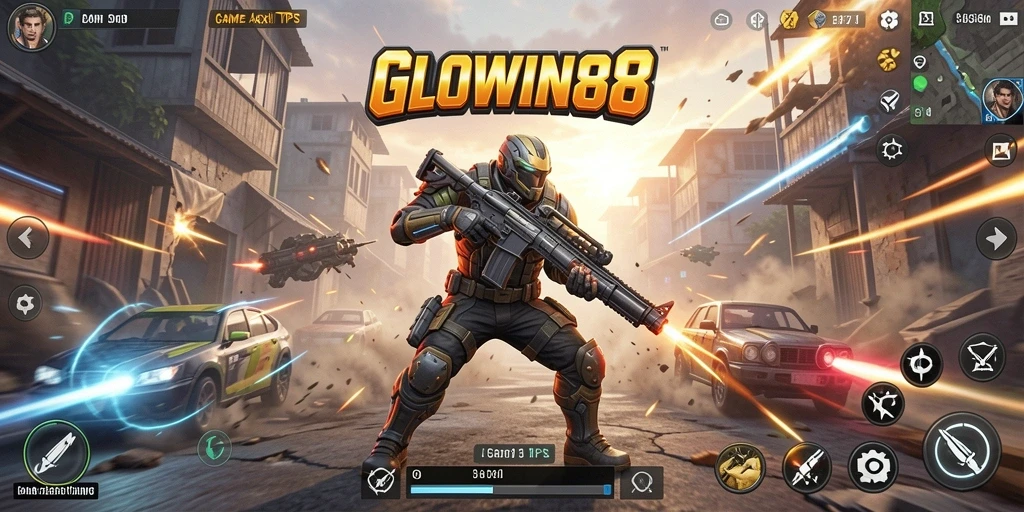 Tangkapan layar gameplay GLOWIN88 yang menampilkan aksi seru di medan tempur.