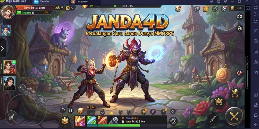 Gameplay seru dan interaksi multiplayer dalam JANDA4D.