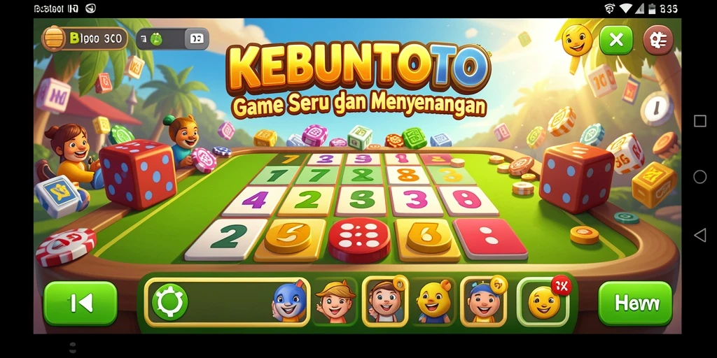Tampilan gameplay KEBUNTOTO yang menarik dan interaktif.