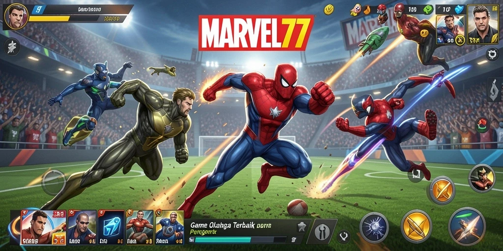 Tampilan menarik dengan aksi olahraga yang memukau di MARVEL77.