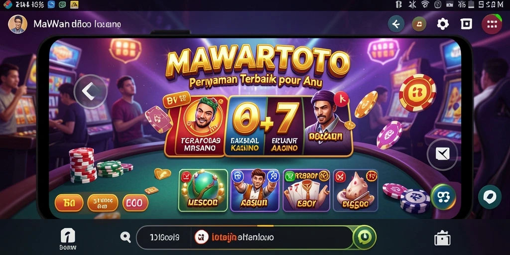Screenshot utama MAWARTOTO menampilkan gameplay kasino yang mendebarkan.