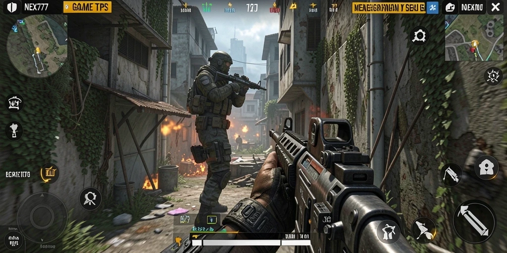 Tangkapan layar dari gameplay NEX777 yang menampilkan aksi seru.