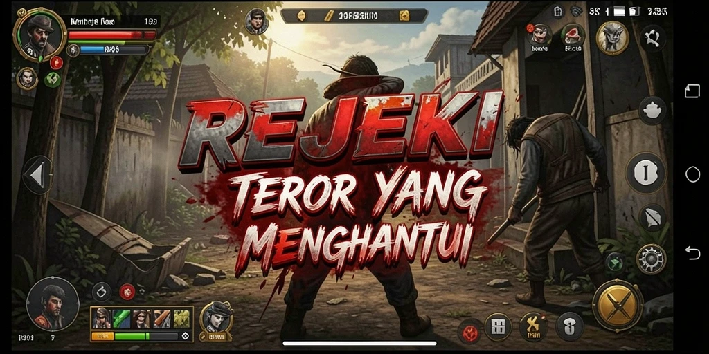 Screenshot menampilkan gameplay menegangkan dari REJEKI.