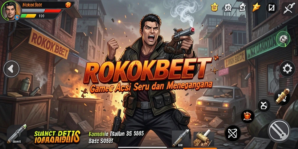 Tampilan gameplay seru dan menegangkan dari ROKOKBET.