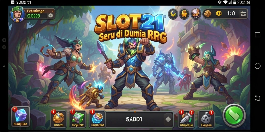 Tangkapan layar menunjukkan aksi seru dalam permainan RPG.