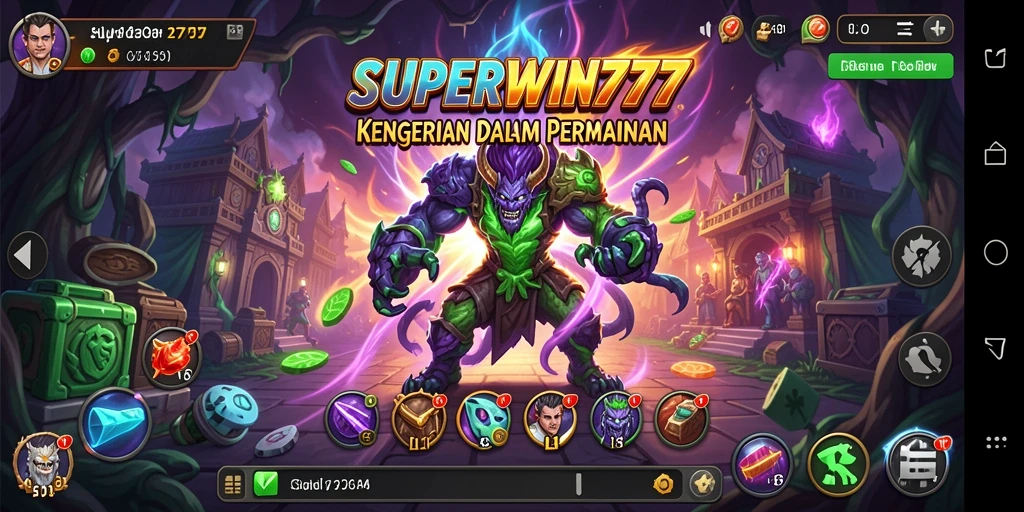 Tangkapan layar gameplay SUPERWIN777 yang menampilkan suasana horor yang mencekam.