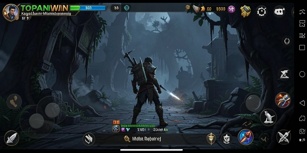 Gameplay menakutkan dalam TOPANWIN dengan suasana yang mencekam.